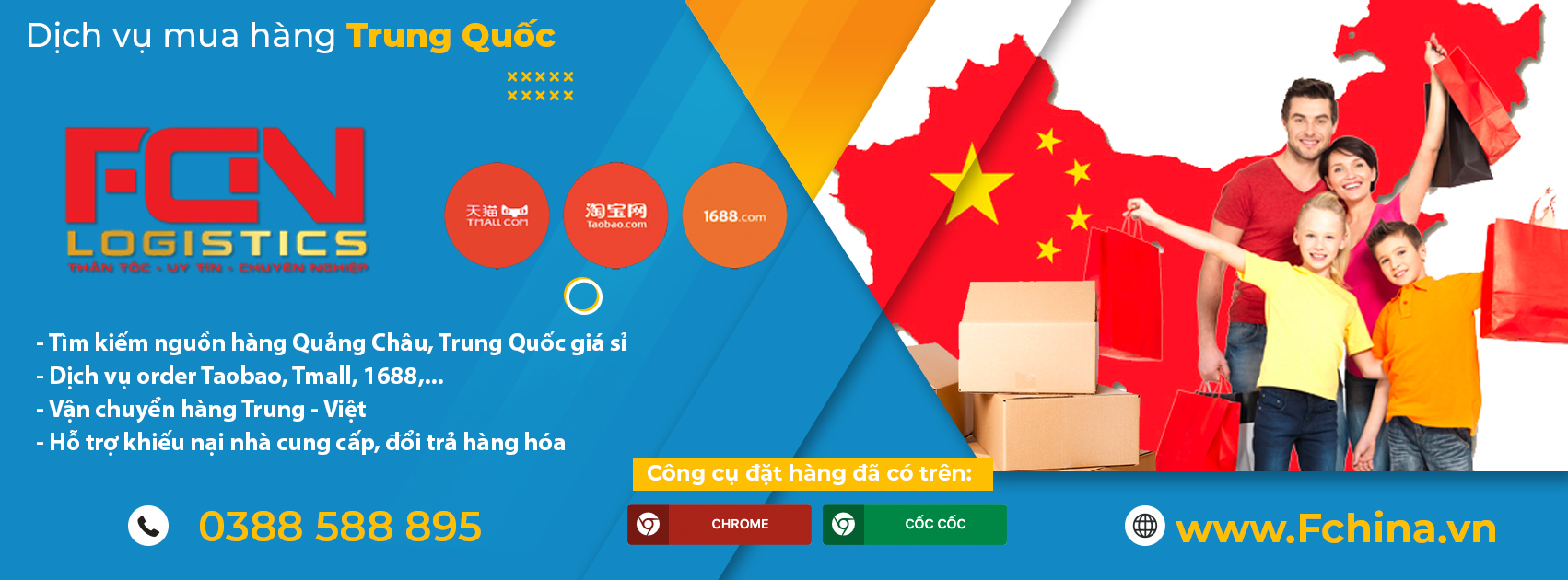 Công ty Fchina - Dịch vụ order hàng Trung Quốc giá rẻ