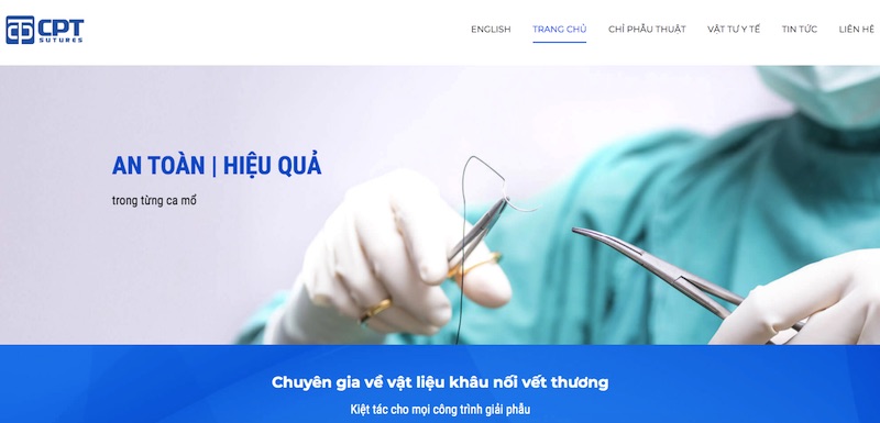 CPT Medical - website bán chỉ phẫu thuật uy tín nhất Việt Nam