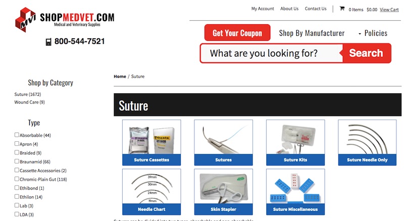 Shopmedvet - website mua chỉ phẫu thuật và các vật tư y tế