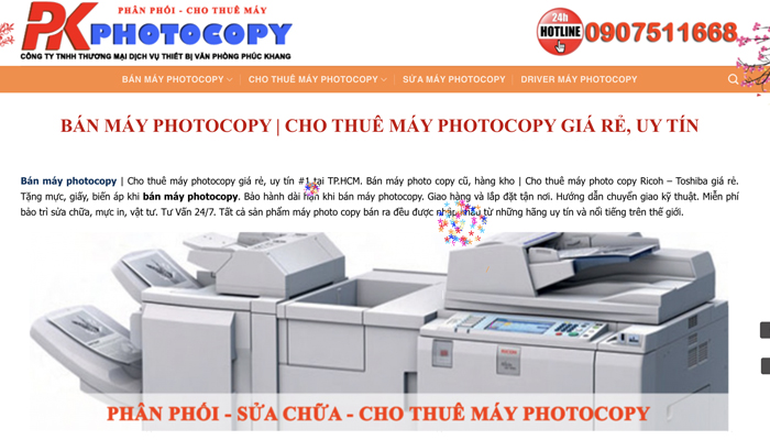 Photocopy.net.vn - Website bán máy photocopy