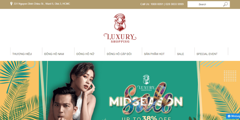 Luxury - mẫu website bắt mắt