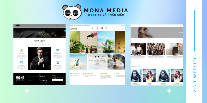 Mẫu website bán hàng đa lĩnh vực của Mona Media