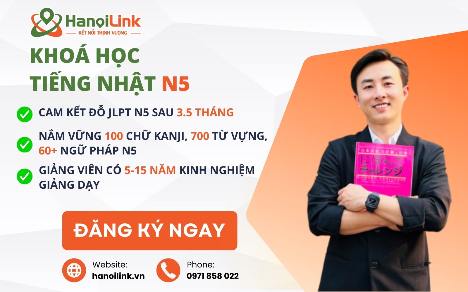 Khóa học tiếng Nhật N5 tại Trung tâm HanoiLink